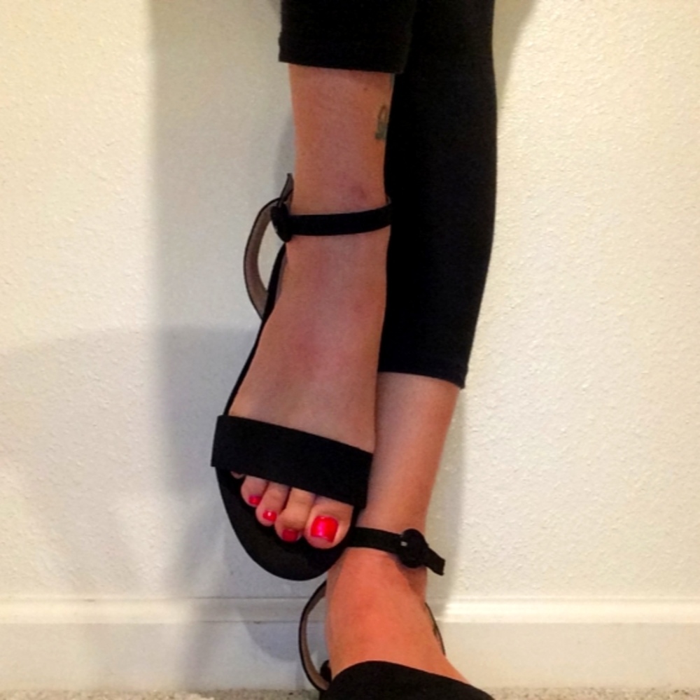 Black sandals